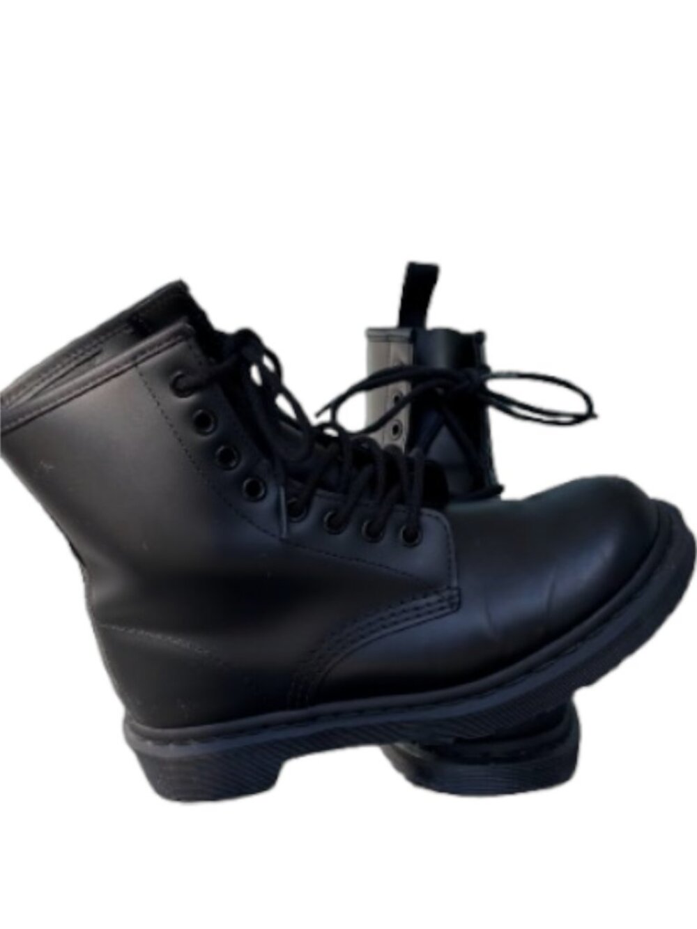 Dr. Martens 1460 Mono smooth leather lace up boots black unisex size 38 - Picture 6 of 8